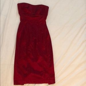 Bebe Red Pencil Dress Size XS